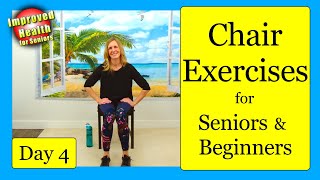 7 day beginner chair exercises designed for seniors or beginners who
want need to exercise in a chair. the program combines cardio,
strength traini...