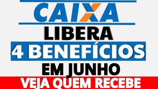 SURPRESA BOA! CAIXA LIBERA 4 SAQUES em JUNHO SE VOCÊ TEM CONTA NA CAIXA ENTÃO ASSISTA