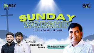 LIVE | SUNDAY ONLINE WORSHIP | SAG panavely | Pr Sajimon Baby