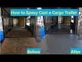 How to Epoxy a cargo trailer floor the easy way | DIY | Rust-oleum Epoxy Shield