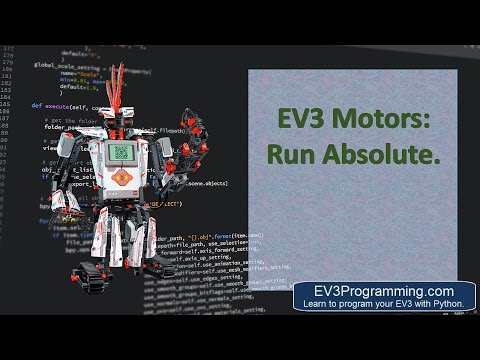 EV3 Python; Motor Run Absolute