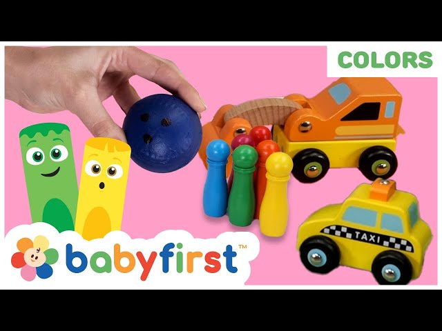 Baby First Color Fun Toddler Learning Video | COLOR CREW MAGIC - Vehicles & Bowling Game for ...