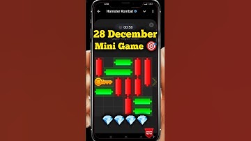 Hamster Kombat Mini Game Puzzle 28 December Today