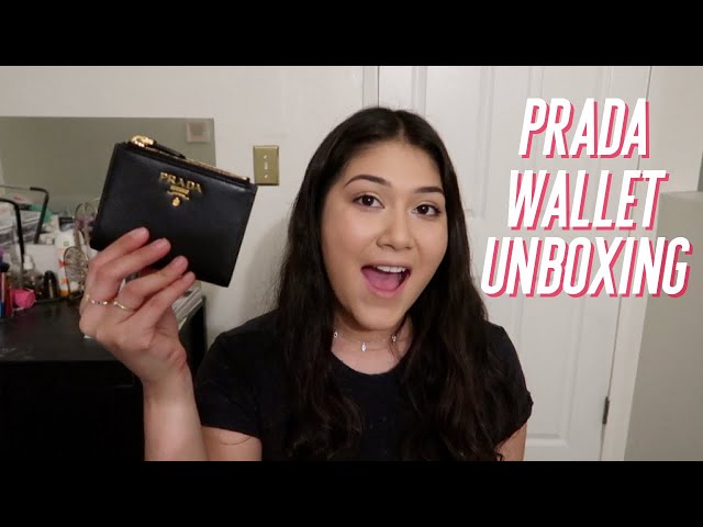 Prada small saffiano leather wallet / alabaster pink 🌸 (unboxing) 