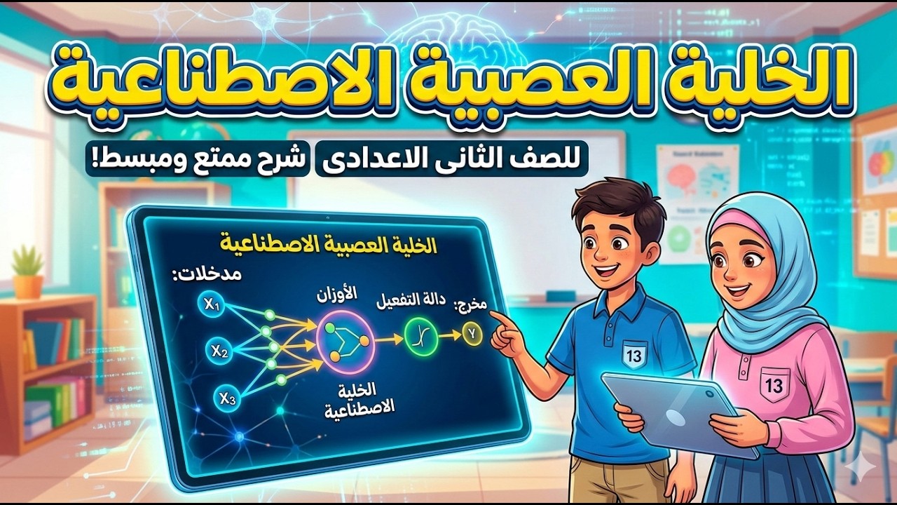 الخلية العصبية الاصطناعية  | شرح الدرس الرابع تكنولوجيا المعلومات الصف الثاني الإعدادي ترم ثاني