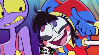 Pomni intenta animar a Jax circus digital animatic cover