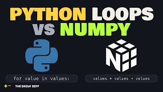 Python gets fast when the loop moves