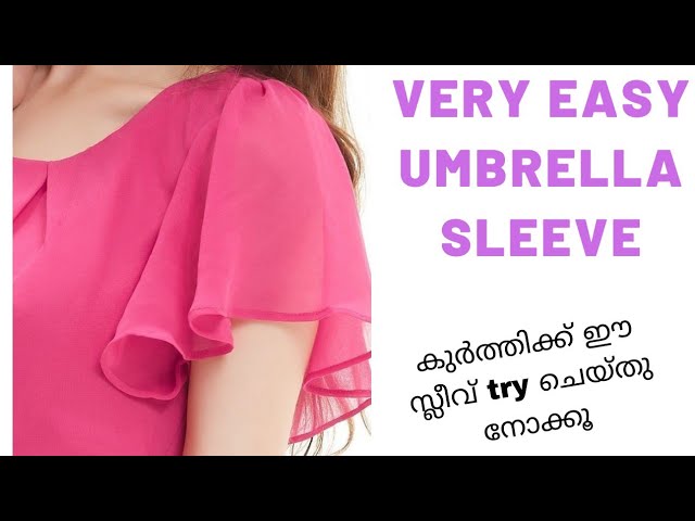 How to Cut Umbrella Sleeves | Butterfly Sleeves Cutting Easy Steps | -  YouTube