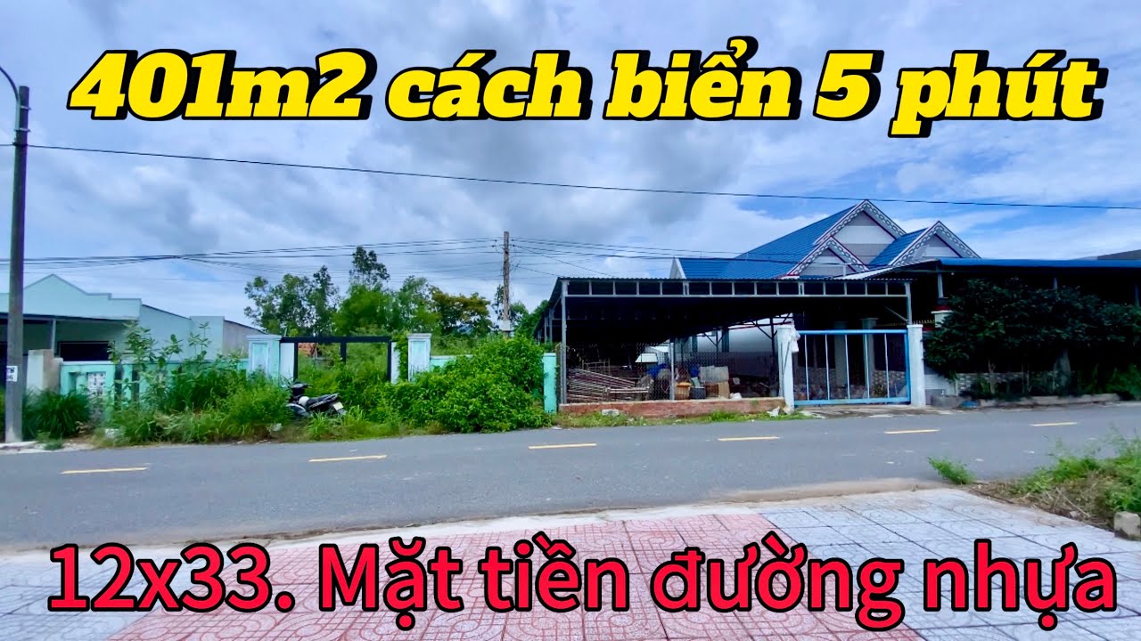 Lô đất 401m2 giá rẻ, cách bãi tắm thị trấn Phước Hải - BRVT chỉ 5 phút . Đã xây cổng rào quá đẹp