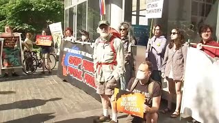 NYPD arrests 23 climate activists during protest outside Citigroup headquarters
