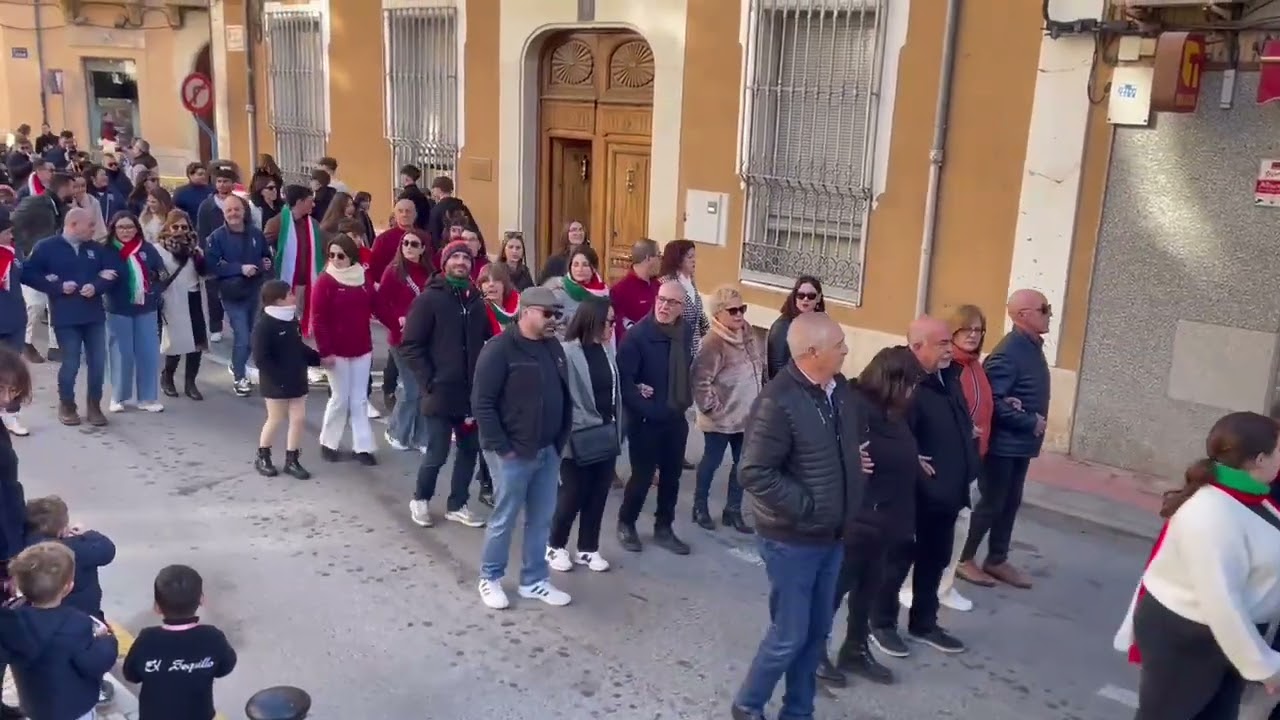 Pasacalles Cabildo 2024. Comparsa Garibaldinos de Sax (26-12-2024)