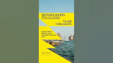 Mendelssohns Vierde symfonie en Vivaldi’s Celloconcert - 30 jan t/m 1 feb @ Haarlem, A