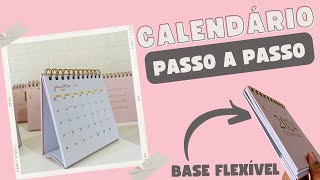 PASSO A PASSO CALENDÁRIO DE MESA CARTONADO