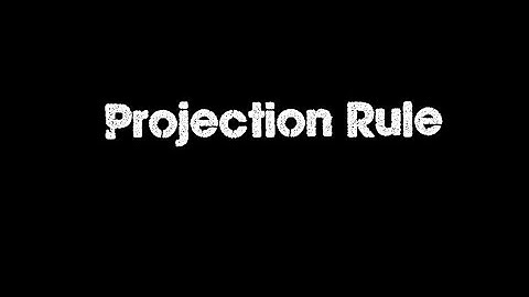 12th maths Projection rule ( hindi)