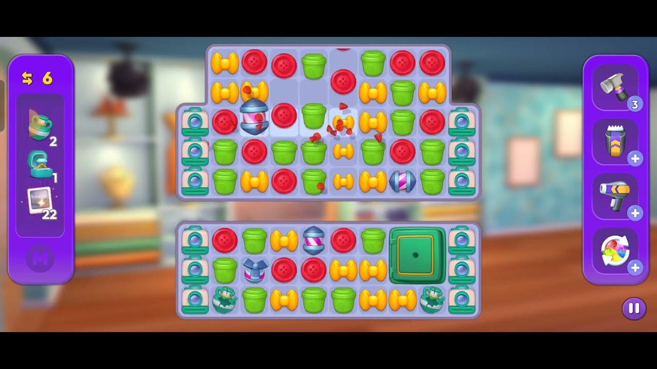 Makeover Match:Swap & Style-Super Hard Level 129 NO BOOSTERS 