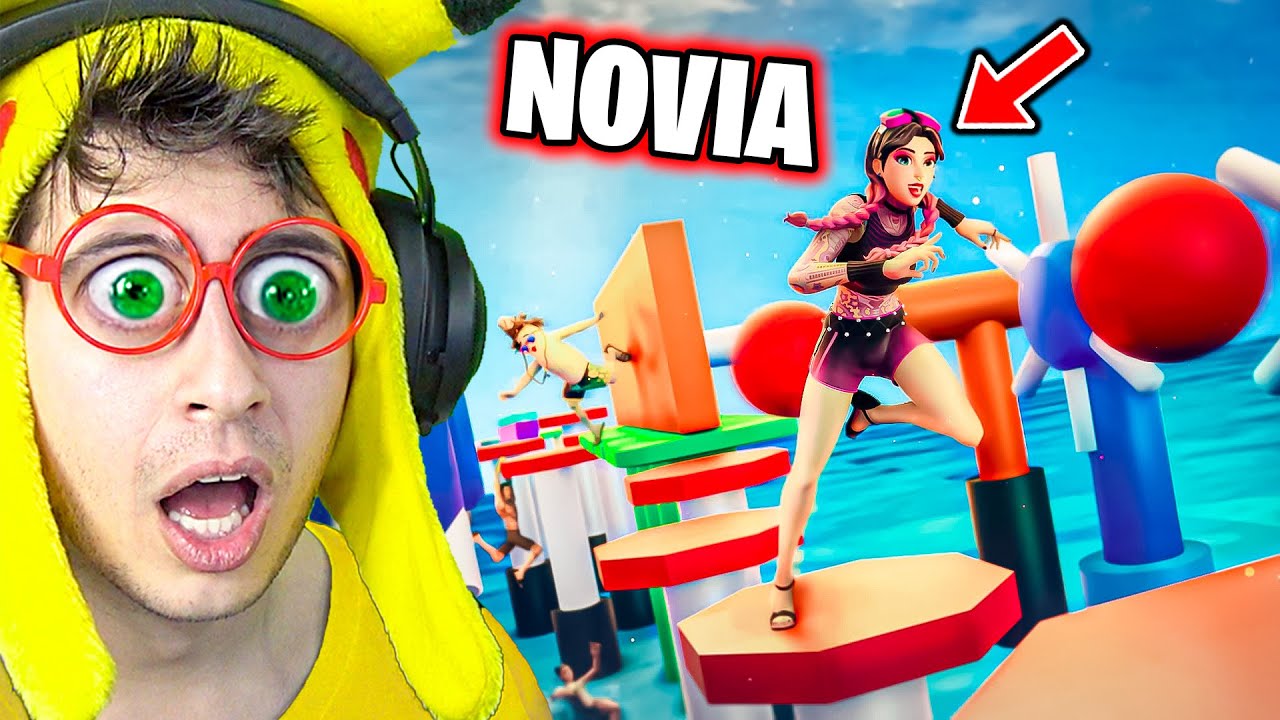 PARKOUR vs NOVIA de mi HERMANO 😂🔥!! (Me Hackea 😡) - Forntite