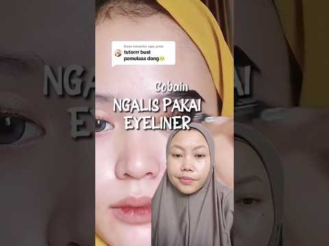 Tutorial bikin alis pake eyeliner #tutorialmakeup