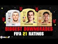 FIFA 21 | BIGGEST RATING DOWNGRADES! 😱🔥| FT. GRIEZMANN, BALE, LINGARD... etc