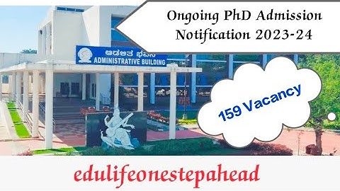 𝐃𝐚𝐯𝐚𝐧𝐠𝐞𝐫𝐞 𝐔𝐧𝐢𝐯𝐞𝐫𝐬𝐢𝐭𝐲// 𝐎𝐧𝐠𝐨𝐢𝐧𝐠 𝐏𝐡.𝐃 𝐀𝐝𝐦𝐢𝐬𝐬𝐢𝐨𝐧 𝐍𝐨𝐭𝐢𝐟𝐢𝐜𝐚𝐭𝐢𝐨𝐧 2023-24// #edulifeonestepahead