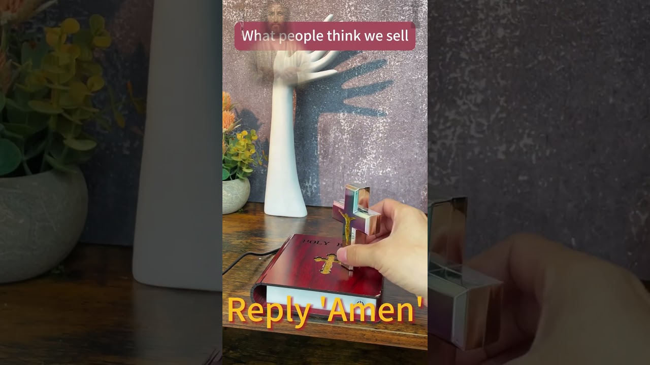 HOLY BIBLE CROSS LAMP we need to come to the Lord Jesus immediately