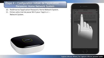 Panasonic - Home Network Bundles - KX-HNB600 - Configuration avec un appareil iOS.