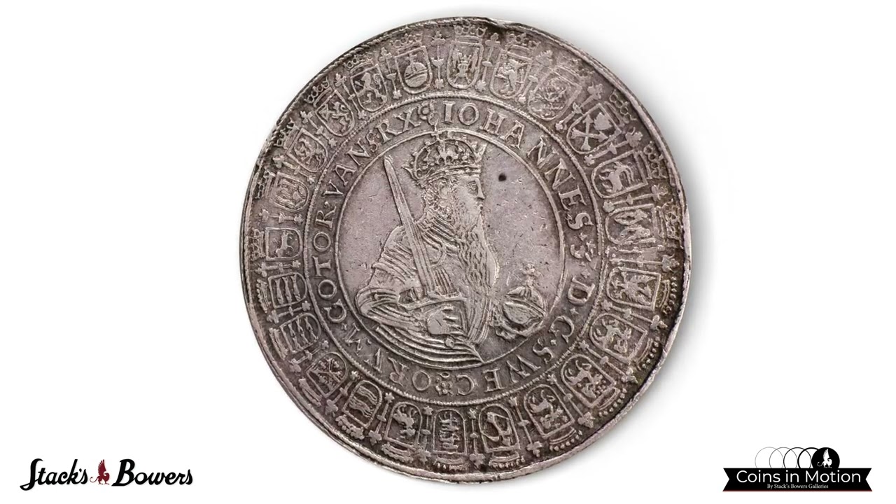 SWEDEN. 4 Riksdaler, 1587. Stockholm Mint. Johan III. NGC AU-53.