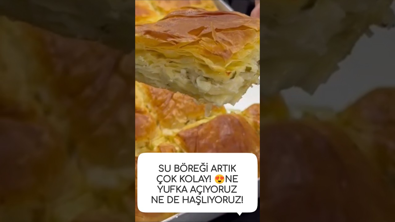Açmadan, Haşlamadan Su Böreği! 🤩 Kat Kat Yumuşacık #pratiktarifler