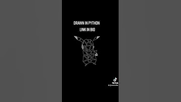 Drawing #pikachu in #Python #Shorts