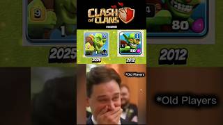Clash of clans then vs now 💀🔥 | Clash of clans old memories #coc #shorts #supercell