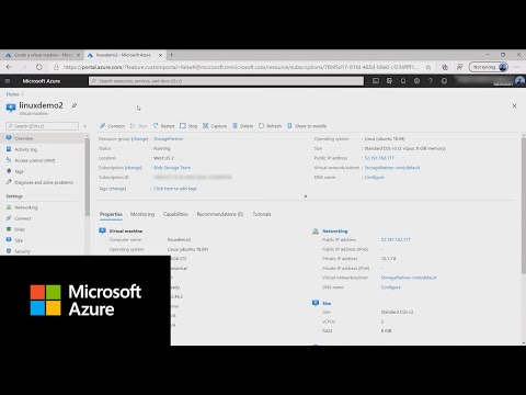 Improvements to the Linux Virtual Machine experience | Azure Portal Series