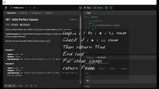 367. Valid Perfect Square | LeetCode | Bruteforce Approach & Optimal Approach | Beginner friendly