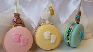 Tips and a how to make Macaron Pops for baby showers! 💕