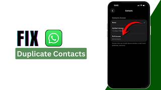 How To Fix Duplicate Contacts In WhatsApp 2026 | Remove Duplicate Numbers Easily