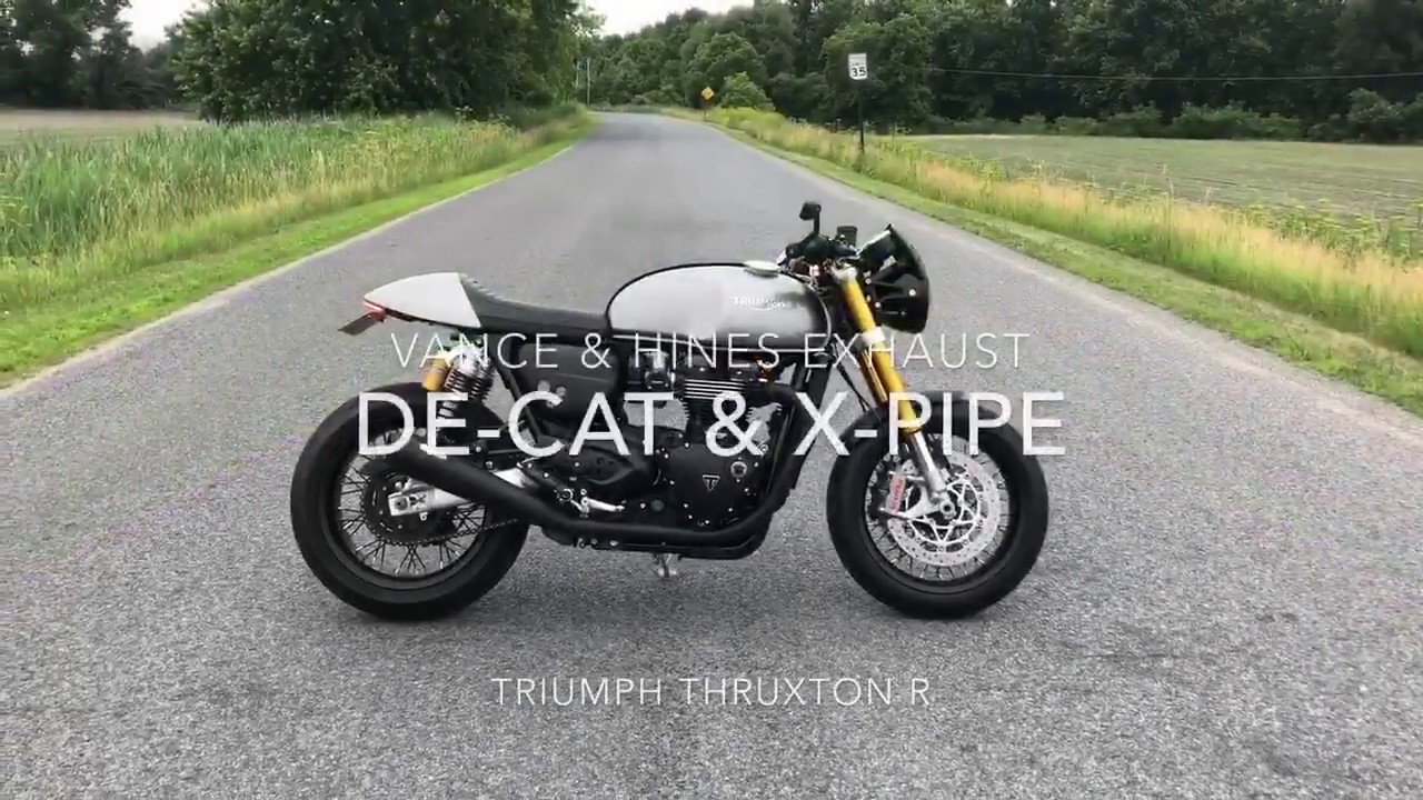 triumph thruxton r slip on exhaust