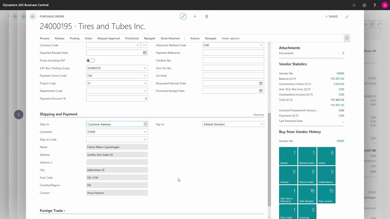 Special Orders - Microsoft Dynamics 365 Business Central
