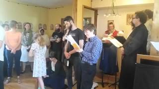 Multilingual Gospel Reading - Paschal Vespers 2016 at St. John of Shanghai Orthodox Church