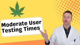 How long can marijuana be detected in urine (Moderate User)