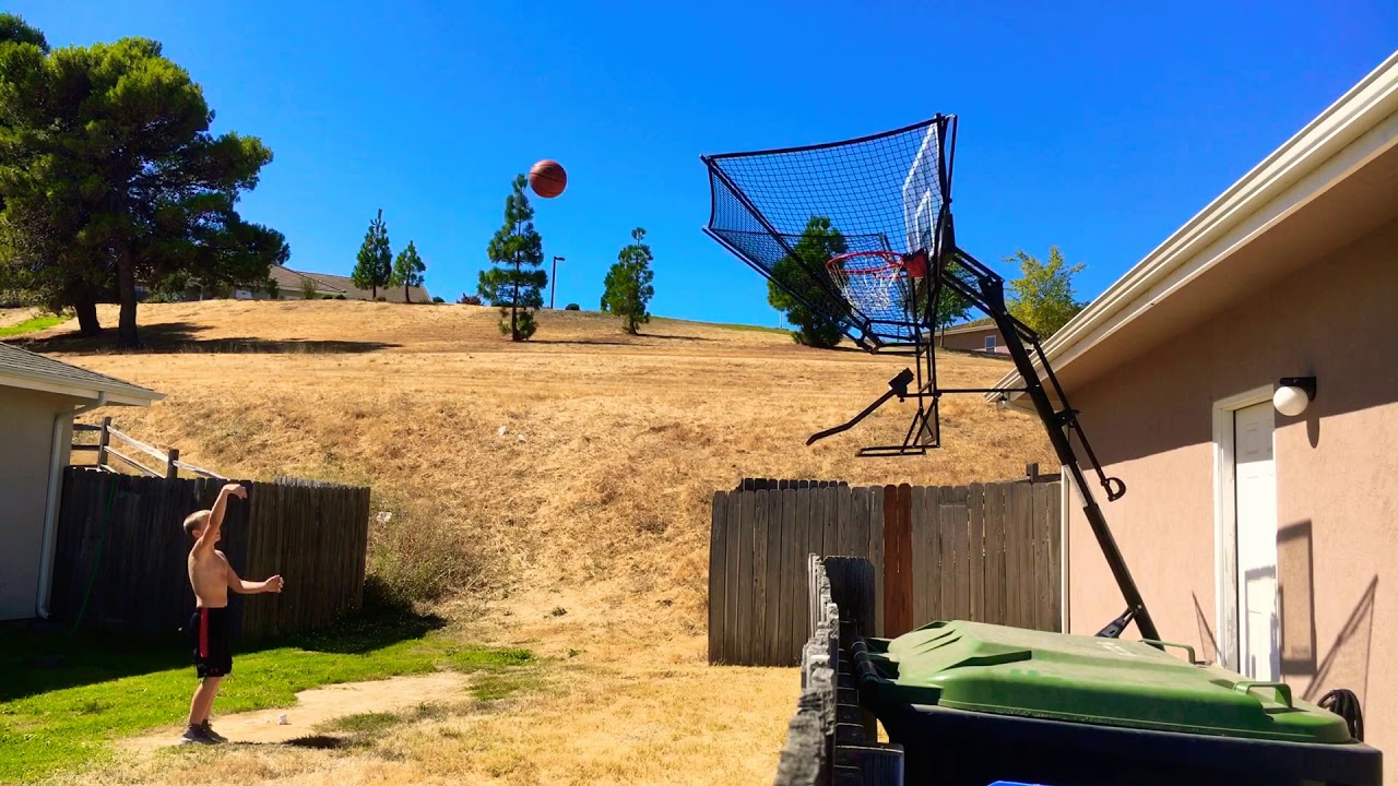Practicing shooting on my ic3 basketball trainer YouTube