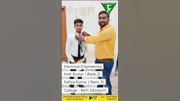 Amit Kumar & Aditya Kumar BKPI Sitamarhi [2nd & 3rd Rank] #polytechnic #biharpolytechnic