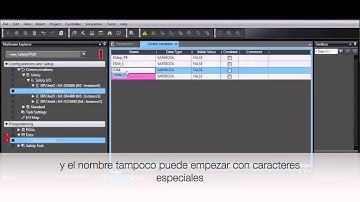 Establecer Global Variables en un NX usando Sysmac Studio