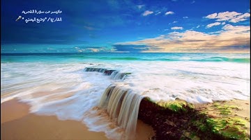 تلاوة سورة التحريم القارئ/ وديع اليمني حفظه الله