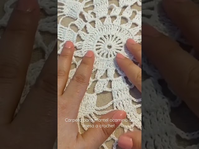 carpeta para mantel y camino de mesa a crochet paso a paso en el canal class=