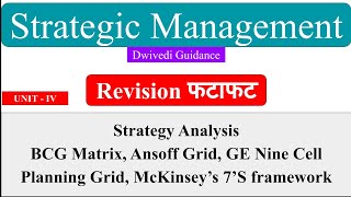 Strategy Analysis, BCG Matrix, Ansoff Grid, GE 9 Cell, McKinsey 7 S framework, Strategic Management screenshot 5