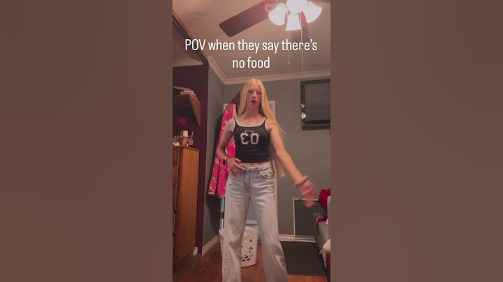 POV when they there’s no food