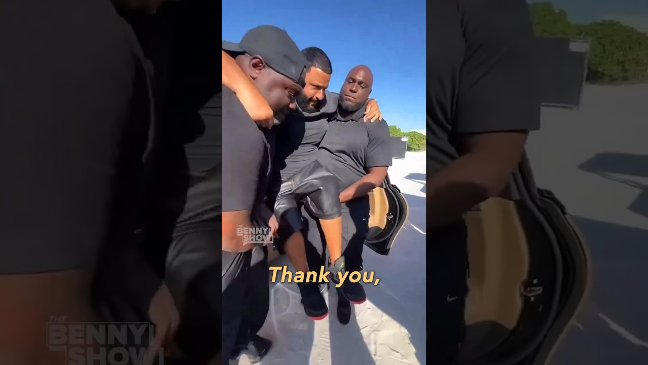 DJ Khaled REFUSES to walk so they carry him?! 👀🤣