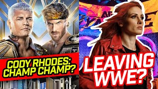 Becky Lynch Leaving WWE? Cody Rhodes vs Logan Paul Match Set | WWE Smackdown Review