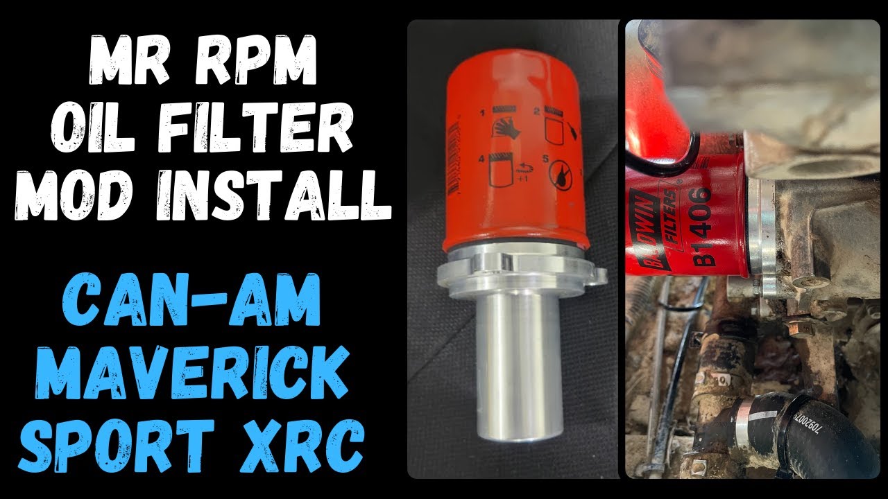 Mr RPM Can Am Maverick Spin On Oil Filter Adapter Mod YouTube