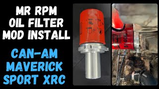 Mr RPM Can Am Maverick Spin On Oil Filter Adapter Mod