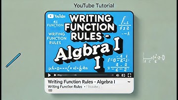 Writing Function Rules - Algebra I - How to Write Function Rule Example - Algebra I Tutorial