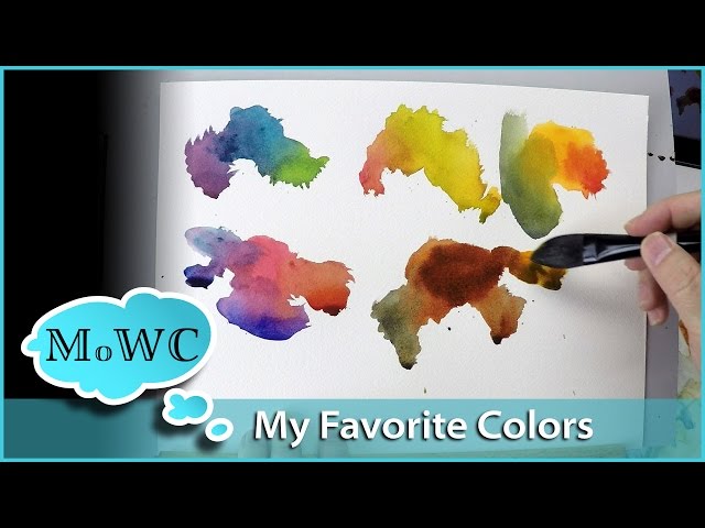 Learn Colors with Drawing and Water Coloring Color Palette For